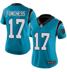 Women's Nike Carolina Panthers #17 Devin Funchess Blue Alternate Vapor Untouchable Limited Player NFL Jersey