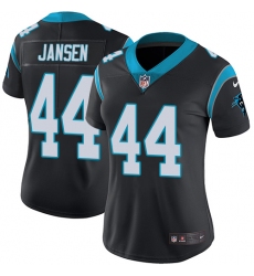 Women's Nike Carolina Panthers #44 J.J. Jansen Black Team Color Vapor Untouchable Limited Player NFL Jersey
