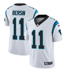 Men's Nike Carolina Panthers #11 Brenton Bersin White Vapor Untouchable Limited Player NFL Jersey