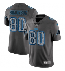 Men's Nike Carolina Panthers #80 Scott Simonson Gray Static Vapor Untouchable Limited NFL Jersey