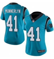 Women's Nike Carolina Panthers #41 Captain Munnerlyn Blue Alternate Vapor Untouchable Limited Player NFL Jersey