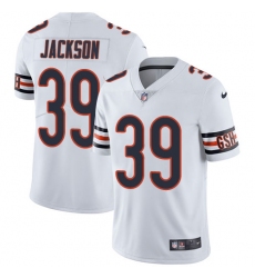 Men's Nike Chicago Bears #39 Eddie Jackson White Vapor Untouchable Limited Player NFL Jersey