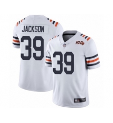 Youth Chicago Bears #39 Eddie Jackson White 100th Season Limited Football Jersey