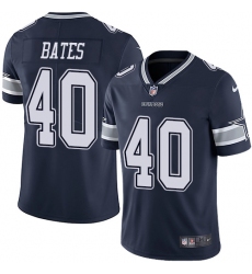 Men's Nike Dallas Cowboys #40 Bill Bates Navy Blue Team Color Vapor Untouchable Limited Player NFL Jersey