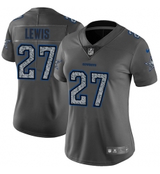 Women's Nike Dallas Cowboys #27 Jourdan Lewis Gray Static Vapor Untouchable Limited NFL Jersey