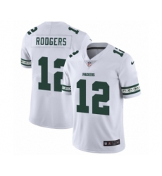 Men's Green Bay Packers #12 Aaron Rodgers White Team Logo Cool Edition Jersey