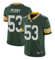 Men's Nike Green Bay Packers #53 Nick Perry Green Team Color Vapor Untouchable Limited Player NFL Jersey
