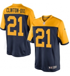 Youth Nike Green Bay Packers #21 Ha Ha Clinton-Dix Limited Navy Blue Alternate NFL Jersey