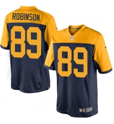 Youth Nike Green Bay Packers #89 Dave Robinson Limited Navy Blue Alternate NFL Jersey