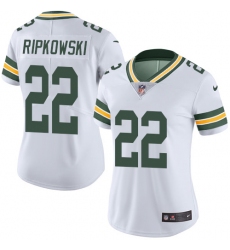 Women's Nike Green Bay Packers #22 Aaron Ripkowski White Vapor Untouchable Limited Player NFL Jersey