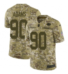 Men's Nike Green Bay Packers #90 Montravius Adams Limited Camo 2018 Salute to Service NFL Jersey