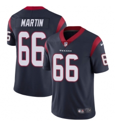 Men's Nike Houston Texans #66 Nick Martin Limited Navy Blue Team Color Vapor Untouchable NFL Jersey