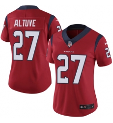 Women's Nike Houston Texans #27 Jose Altuve Limited Red Alternate Vapor Untouchable NFL Jersey