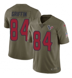 Men's Nike Houston Texans #84 Ryan Griffin Limited Olive 2017 Salute to Service NFL Jersey