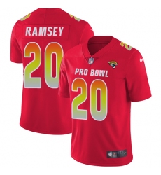 Men's Nike Jacksonville Jaguars #20 Jalen Ramsey Limited Red 2018 Pro Bowl NFL Jersey