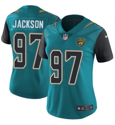 Women's Nike Jacksonville Jaguars #97 Malik Jackson Teal Green Team Color Vapor Untouchable Limited Player NFL Jersey