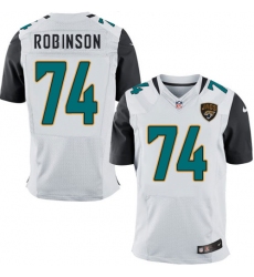 Men's Nike Jacksonville Jaguars #74 Cam Robinson White Vapor Untouchable Elite Player NFL Jersey