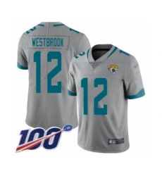 Men's Jacksonville Jaguars #12 Dede Westbrook Silver Inverted Legend Limited 100th Season Football Jersey