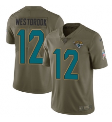 Youth Nike Jacksonville Jaguars #12 Dede Westbrook Limited Olive 2017 Salute to Service NFL Jersey