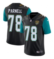 Men's Nike Jacksonville Jaguars #78 Jermey Parnell Black Alternate Vapor Untouchable Limited Player NFL Jersey