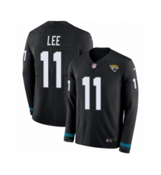 Youth Nike Jacksonville Jaguars #11 Marqise Lee Limited Black Therma Long Sleeve NFL Jersey