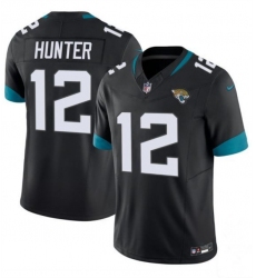 Men's Jacksonville Jaguars #12 Travis Hunter Black 2025 Draft F.U.S.E. Vapor Untouchable Limited Football Stitched Jersey