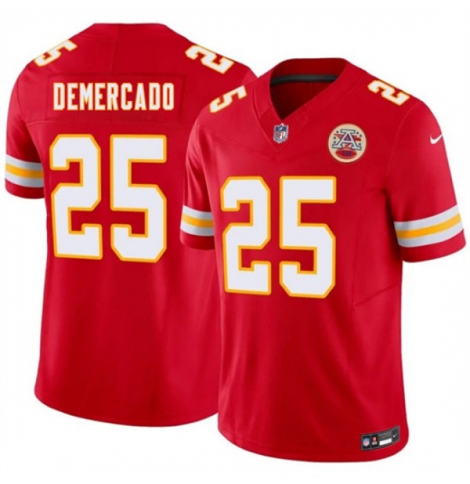 Men's Kansas City Chiefs #25 Emari Demercado Red 2026 F.U.S.E. Vapor Untouchable Limited Football Stitched Jersey