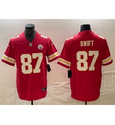 Men's Kansas City Chiefs #87 Taylor Swift Red Vapor Untouchable Limited Football Stitched Jersey