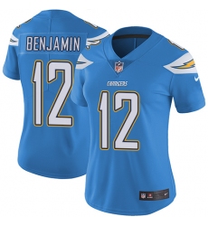 Women's Nike Los Angeles Chargers #12 Travis Benjamin Electric Blue Alternate Vapor Untouchable Limited Player NFL Jersey